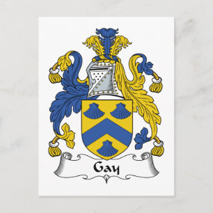 Gay Family Crest Postcard