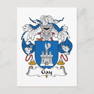 Gay Family Crest Postcard
