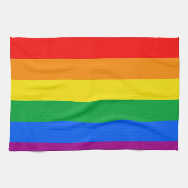 GAY FLAG ORIGINAL -.png Tea Towel (Horizontal)