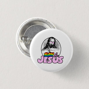 Gay for Jesus Rainbow 3 Cm Round Badge