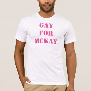 "Gay for McKay" Blaze Men's V-neck T Shirt