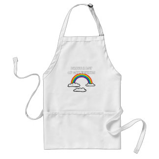 Gay Friends LGBT Ally Rainbow Funny Gay Pride  Standard Apron