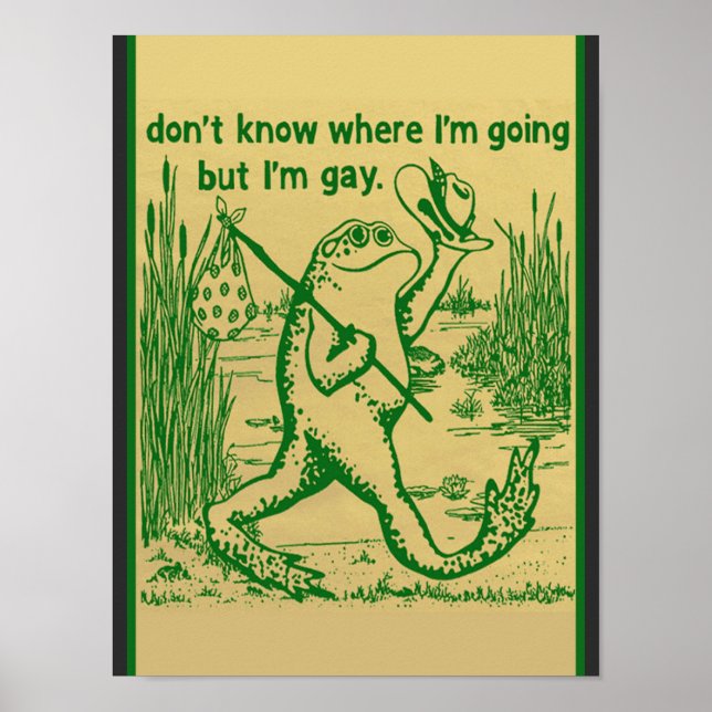 gay frog poster (Front)