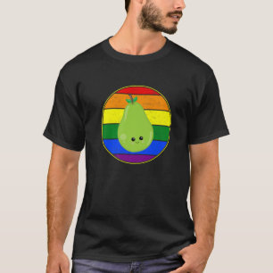 Gay Fruit Pear Lover LGBTQ Pride Stuff Teens Cute T-Shirt