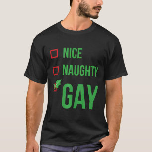 Gay Funny Pajama Christmas Gift  T-Shirt