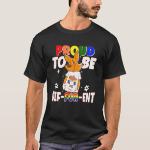 Gay Furries Proud To Be Different Fursuit Happy Fu T-Shirt