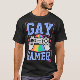 Gay Gamer Gaymer Video Games Rainbow LGBTQ Pride N T-Shirt