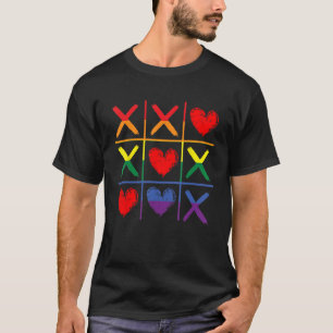 Gay Gamer Pride Heart Rainbow Flag Ally Gaming Men T-Shirt