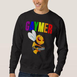 Gay Gaymer Geek Pride Lgbt Video Game   Bee Sweatshirt