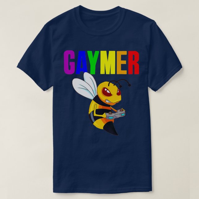 Gay Gaymer Geek Pride LGBT Video Game Lover Gift B T-Shirt (Design Front)