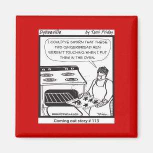 Gay gingerbread Men Magnet