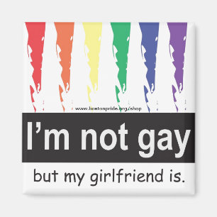 Gay Girlfriend Magnet Square