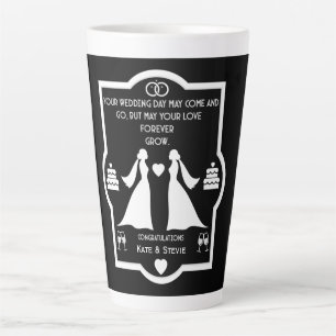 Gay Girls Wedding Anniversary Latte Mug