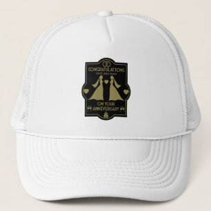 Gay Girls Wedding Anniversary Trucker Hat