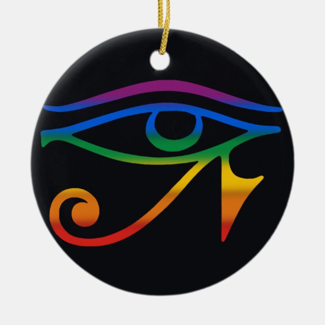 Gay Goth Pride Flag Ceramic Tree Decoration (Front)