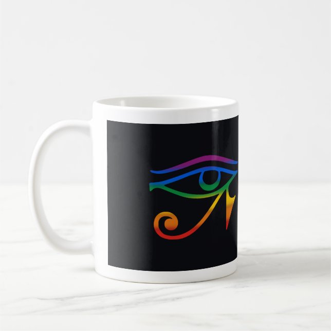Gay Goth Pride Flag Coffee Mug (Left)