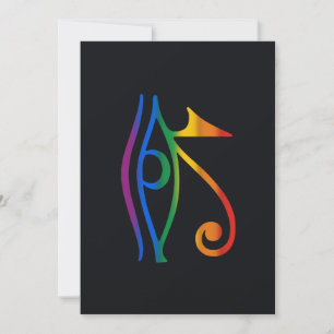 Gay Goth Pride Flag Holiday Card