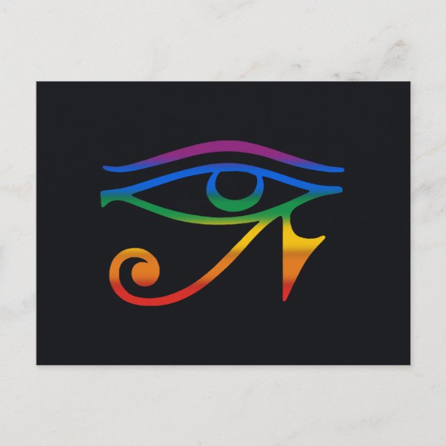 Gay Goth Pride Flag Postcard (Front)