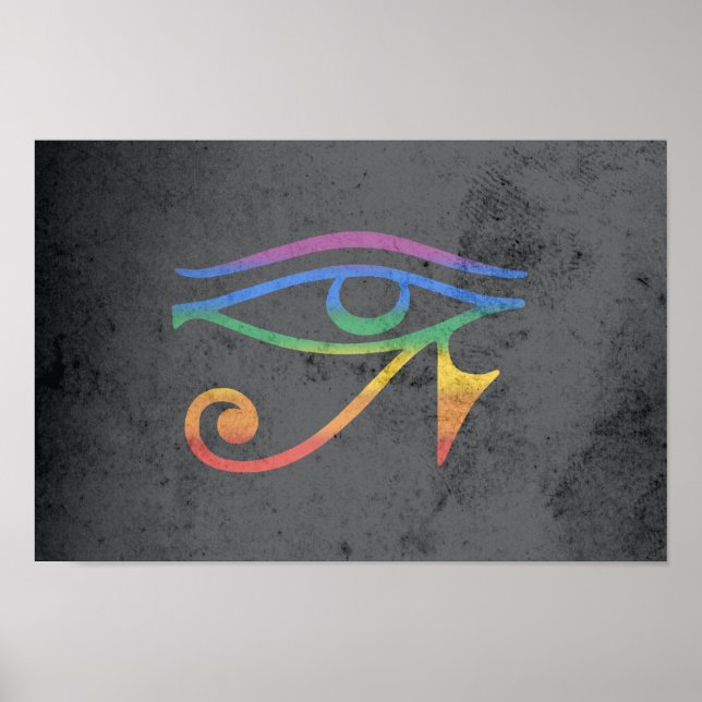 GAY GOTH PRIDE FLAG POSTER (Front)