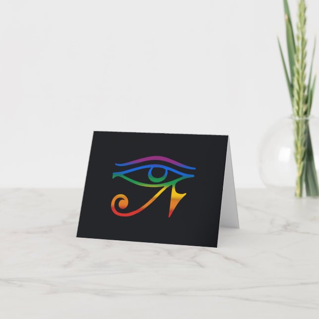 Gay Goth Pride Flag Thank You Card (Front)