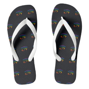 Gay Goth Pride Flip Flops