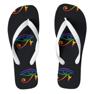 Gay Goth Pride Flip Flops
