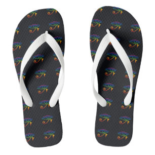 Gay Goth Pride Flip Flops