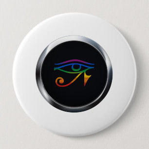 GAY GOTH PRIDE MEDALLION 10 CM ROUND BADGE