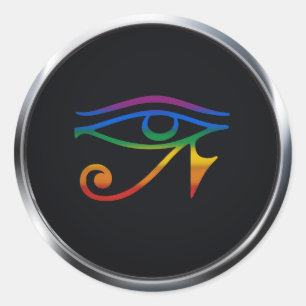 GAY GOTH PRIDE MEDALLION CLASSIC ROUND STICKER