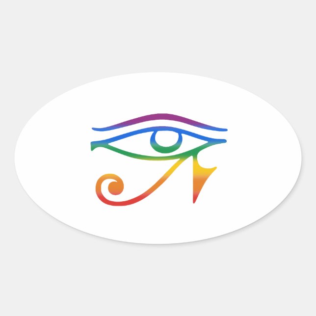 Gay Goth Pride Oval Sticker (Front)