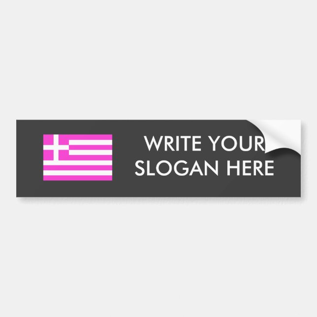 Gay Greece Bumper Sticker (Front)