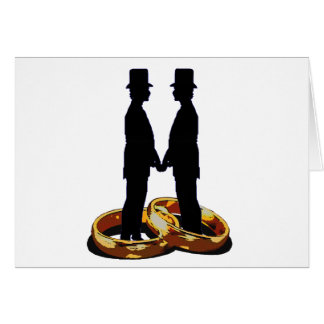 Gay Groom Gold Wedding Rings Marriage Art