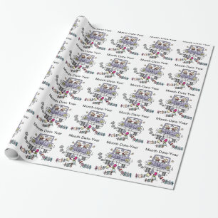 Gay Grooms Wedding Wrapping Paper