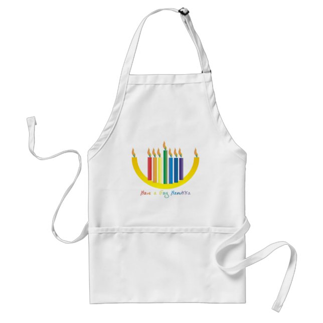 Gay Hanukka Standard Apron (Front)