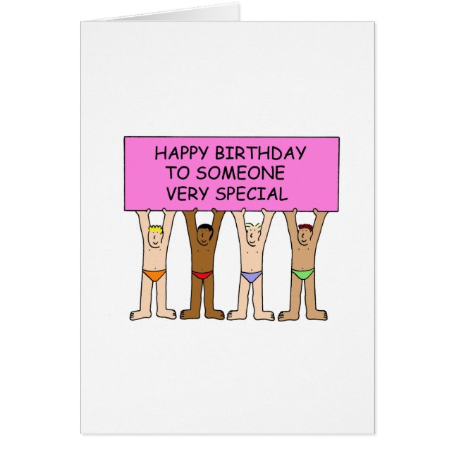 Gay Happy Birthday to Someone Special (Front)