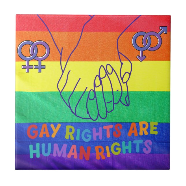 Gay have rights tile (Front)