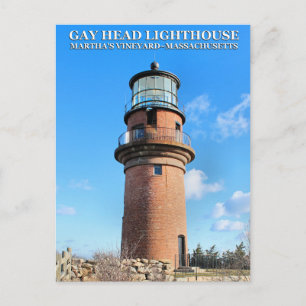 Gay Head Lighthouse, Martha's Vineyard MA Postcard