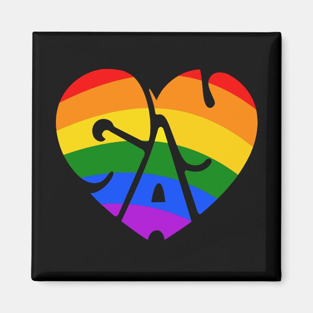 Gay Heart Magnet (Front)