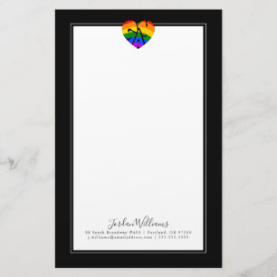 Gay Heart Stationery