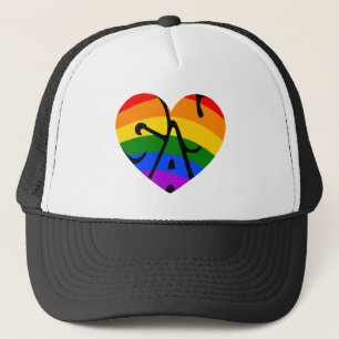 Gay Heart Trucker Hat