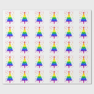 Gay Holiday Wrap Happy Queer Christmas LGBTQ Wrapping Paper