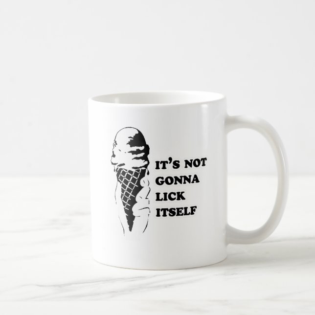 Gay Humour lick itself reverse Coffee Mug (Right)