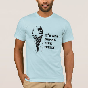 Gay Humour lick itself reverse .png T-Shirt