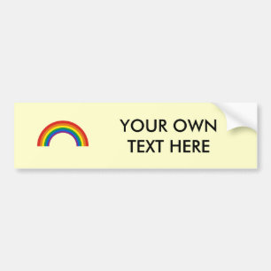 Gay Humour rainbow pride true Bumper Sticker