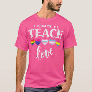 Gay I Promise To Teach Love LGBT Q Pride Proud All T-Shirt