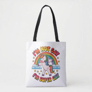 Gay Im Super Gay Sublimation-60681 Tri-Blend Shir Tote Bag