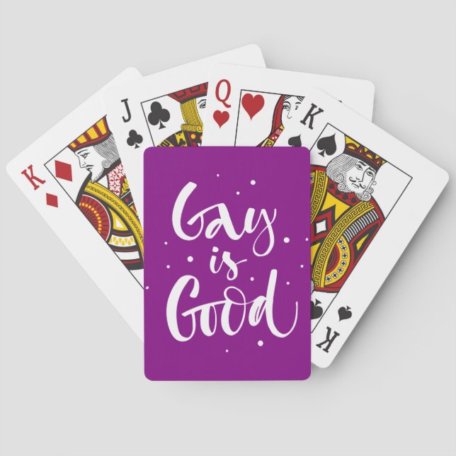 Gay is Good Playing Cards (Back)