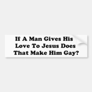 Gay Jesus Bumper Sticker