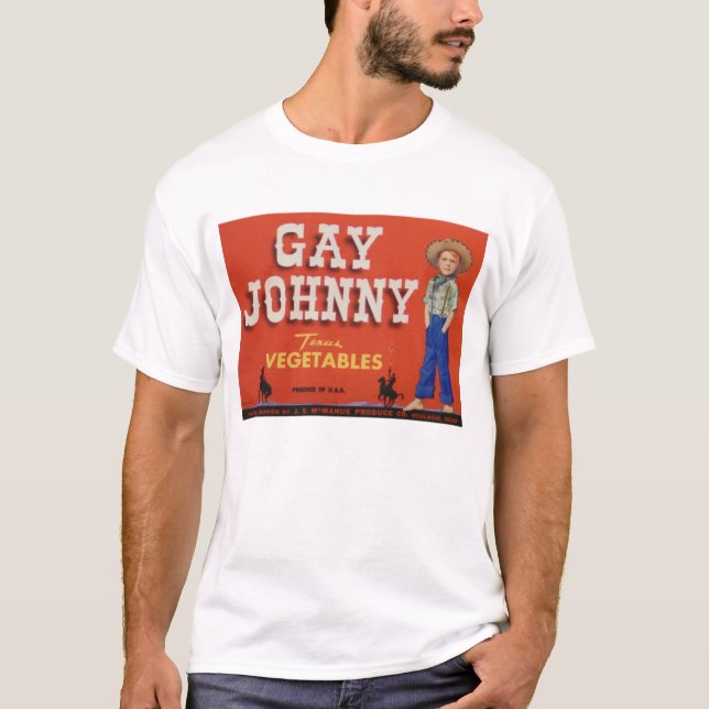 Gay Johnny Vegs T-Shirt (Front)