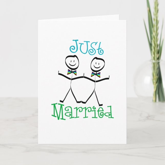 Gay Just Married Announcement (Front)